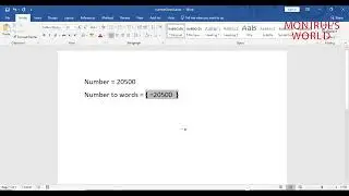 Number to text converter in Microsoft Word | How to change numbers to text in Word