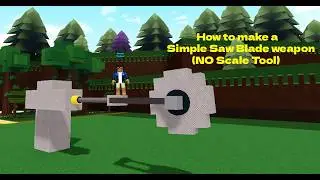 How to make a Simple Saw Blade weapon in Build a Boat for Treasure (No Scale Tool)
