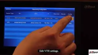 Dahua Intercom   One Key Configuration 1 VTH and 1 VTO