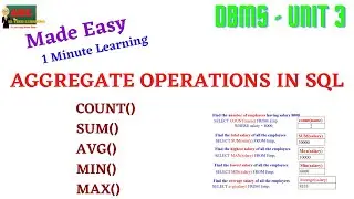 AGGREGATE FUNCTIONS