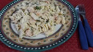 FICOU MUITO GOSTOSO ESSE CAMARÃO COM MACARRÃO!!😋