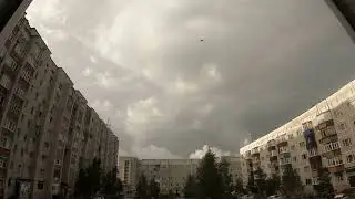 Разорванное грозовое облако над Сургутом (26.07.23)