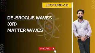 L16: Concept of De Broglie Wavelength or Matter Waves.