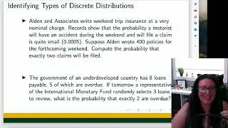 Identify Types of Discrete Distributions