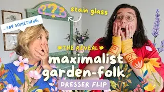 *REVEAL* Maximalist Garden Inspired Folk-Art Dresser Flip | Pt 2