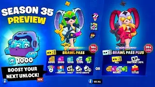 Brawl Pass Season 35 Full Preview - GOOD RANDOMS Brawl Stars