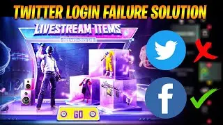PubgM Twitter Login Failure Fix By Official || Livestream Items Event Explained