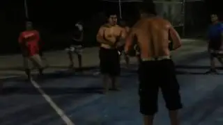 Драка. Суровый теннис