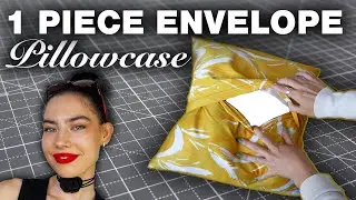 Square Envelope Pillowcase Sewing Tutorial Using One Piece of Fabric