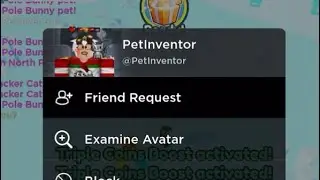 I met @PetInventorPH or @FruitInventor in Pet Simulator X