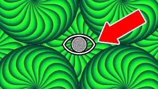 Trippy Optical Illusion Green