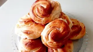 Дрожжевые сахарные булочки. Очень пушистое и ароматное тесто😋