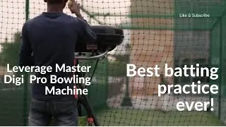Take your batting to next level with Leverage Master digi pro bowling machine.
