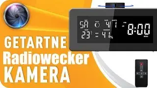 Radiowecker Tischuhr Spionagekamera für versteckte Videoaufnahmen 1080HD Weckerkamera
