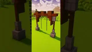 КАК ПОСТРОИТЬ КАЧЕЛИ В МАЙНКРАФТ #minecraft