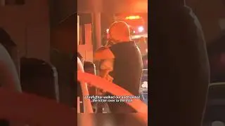 A touching scene in the fire 