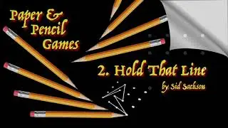 Hold That Line - a Sid Sackson Paper & Pencil strategy game for 2 players (Pen and Paper)
