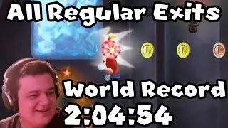 [World Record] New Super Mario Bros. Wii All Regular Exits Speedrun 2:04:54