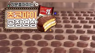 [Chilling] Satisfying video with manufacturing process of Choco-pie (4K)