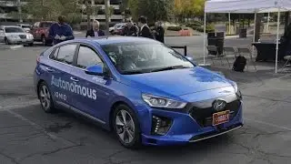 New car - Autonomous Hyundai ioniq electric first ride - Automobile
