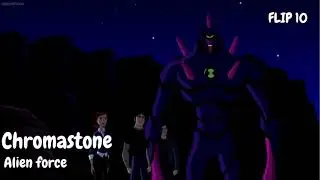 Chromastone transformation BEN 10 (Alien Force)