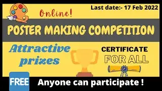 Online Poster Competition 2022 || Free Competition ||🏆 Win prizes and certificates