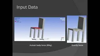 Static structure analysis of a steel chair under the influence of 80 kg.N ramped force. #design