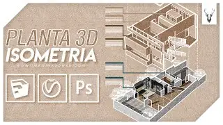 Planta isometrica ID | Photoshop para arquitectos | Imagina 3D