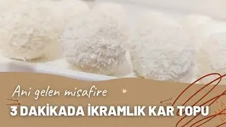 3 dakikada ikramlık kar topları - Pişmeyen Tatlı Tarifi - Hindistan cevizi topları
