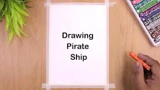Beautiful Ship Scenery / Drawing with Oil Pastels / Step by Step