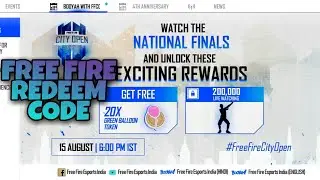 15 AUGUST 2021| (❁´◡`❁) | FREE FIRE CITY OPEN  REDEEM CODE TODAY | SHAKE IT UP  EMOTE REDEEM CODE