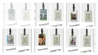 Jet-set in style with our personalized luggage tags