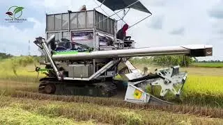 advanced combine for harvesting rice plants