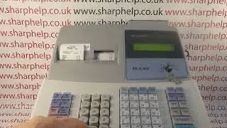 How To Correct A Mistake During A REG Mode Sale Sharp XEA303 / XEA406 / XEA40S Cash Registers