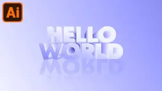 How to Create 3D Text Design in Adobe Illustrator CC Tutorial
