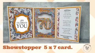 Big Birthday showstopper card | @craftconsortium @CraftStashcoukTV
