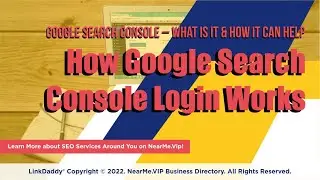 How Google Search Console Login Works