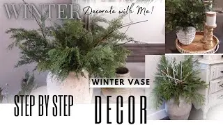 NEW! 2024 Winter Decorate With Me! TUTORIAL | STEP BY STEP | DIY