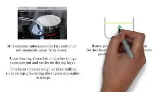 Why milk spills over on boiling but water don't?