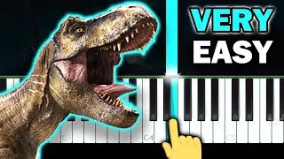 JURASSIC WORLD - Chasing the Dragons - VERY EASY Piano tutorial