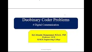Duobinary Signaling Scheme - Problems