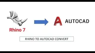 HOW TO EXPORT  RHINO TO AUTOCAD [ Hindi]