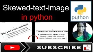 Skewed text image in python|ratan agarwal it informer