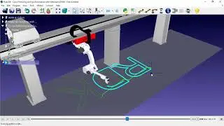 RobotDK - Tutorials - Simulation - Gantry, Material Handling, AGV, AMR
