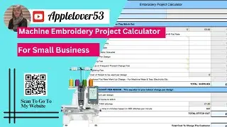 Embroidery Machine Project Calculator
