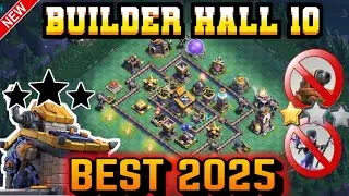 NEW TOP-10 BUILDER HALL 10 WITH LINK + REPLAY || BH10 +6500 TROPHY TOP GLOBAL || BH10 BEST 2025