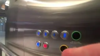 Sweden, Stockholm, Nacka Forum, ITK elevator - going down after closing time