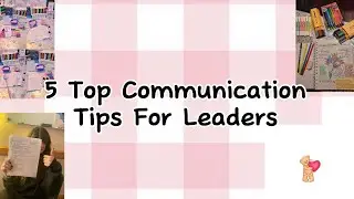 5 top communication tips for leaders 👍🏻#studytips #motivation