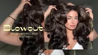 Are Hair Rollers Back In?! My bombshell hair routine #blowouthair #hairrollers