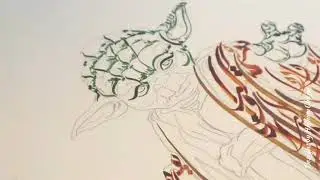 "May the Force be with You" in Arabic Calligraphy. Designs by Hicham Chajai